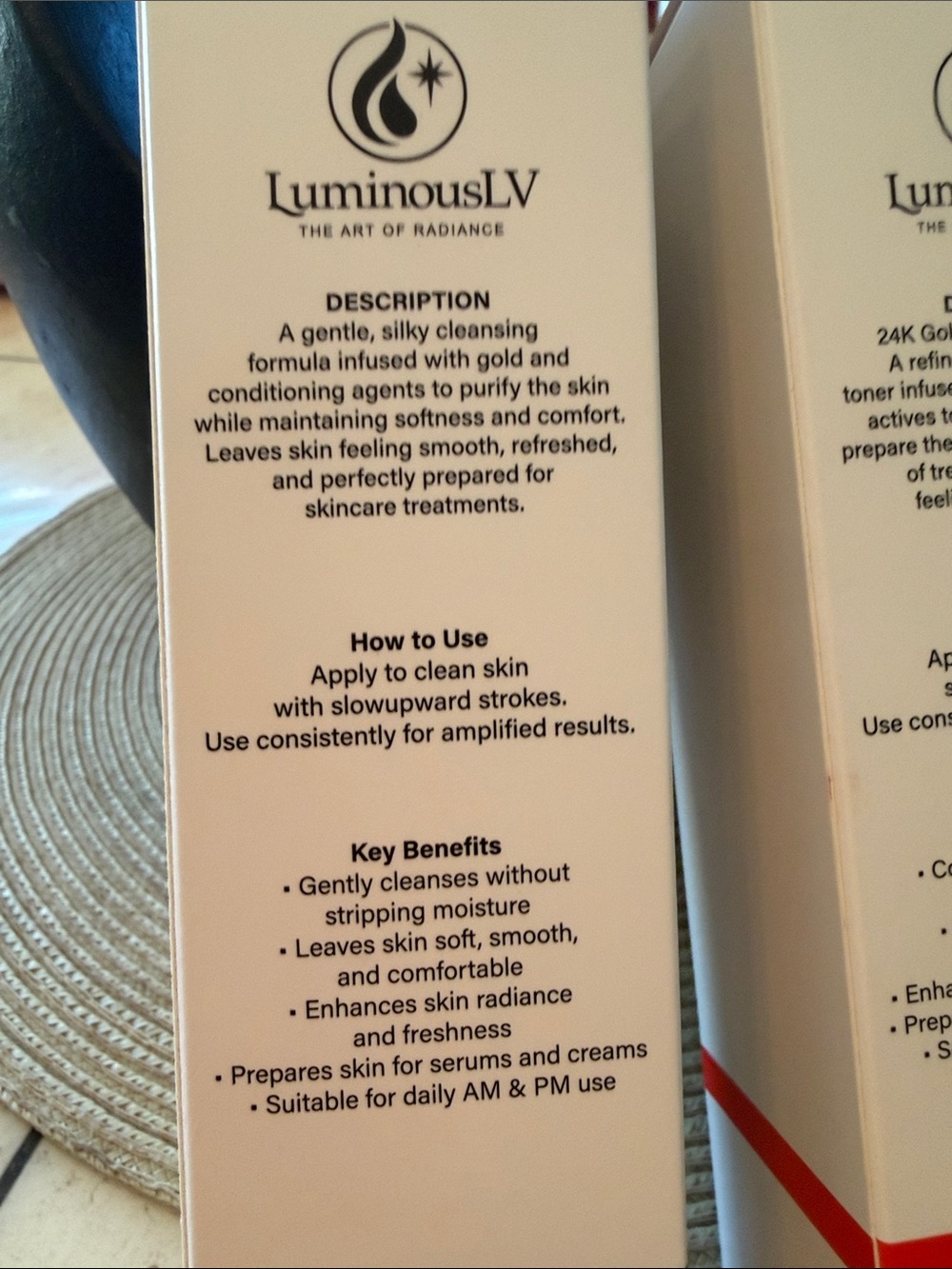 24K Gold Silk Cleanser & Conditioning Toner - Luminous Lv Set - Picture 7 of 10